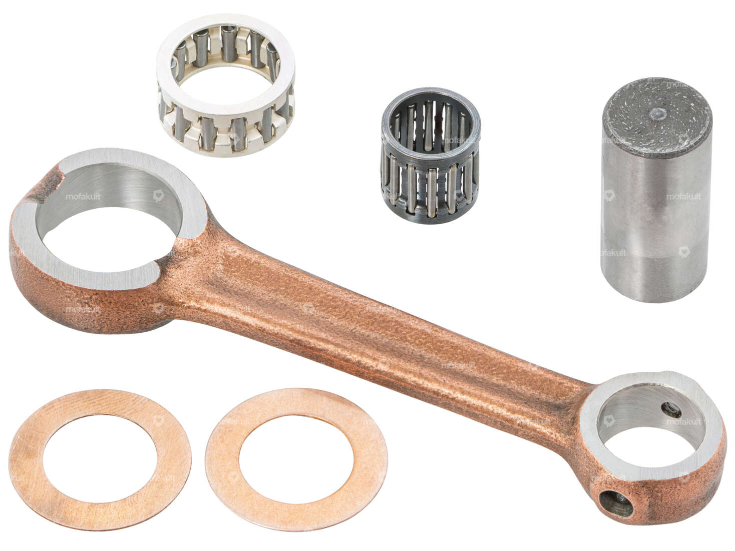 Mazzucchelli connecting rod "Standard" axe 12 mm | Piaggio Ciao, SI, Bravo, Boxer Carousel Image 1