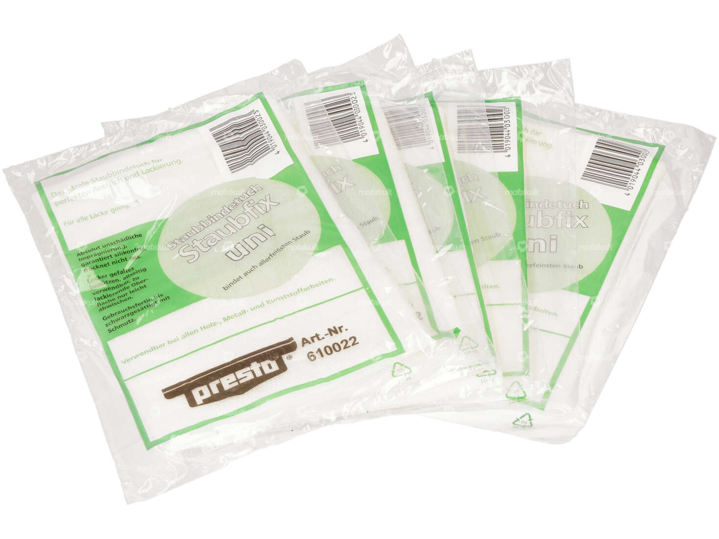 Presto dust control cloths 5 pcs. Carousel Image 1