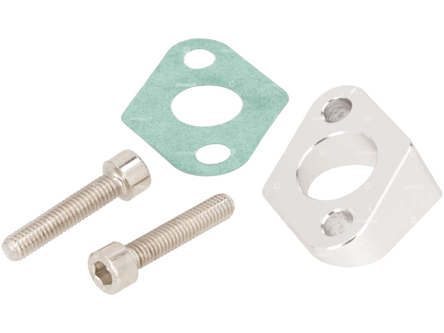 18 mm flange intake manifold angled CNC | Sachs 504, 505, 508, 535 Carousel Image 1