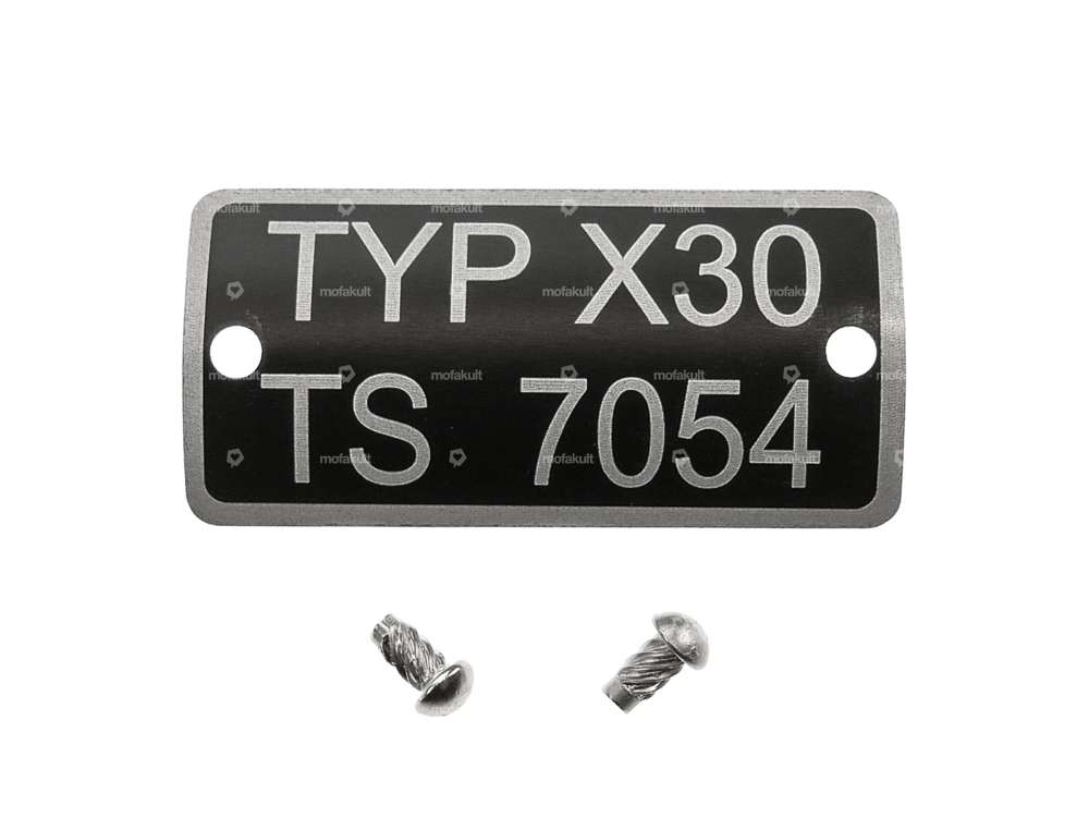 swiing® revival type plate TYPE X30 TS 7054 | Puch Velux Carousel Image 1