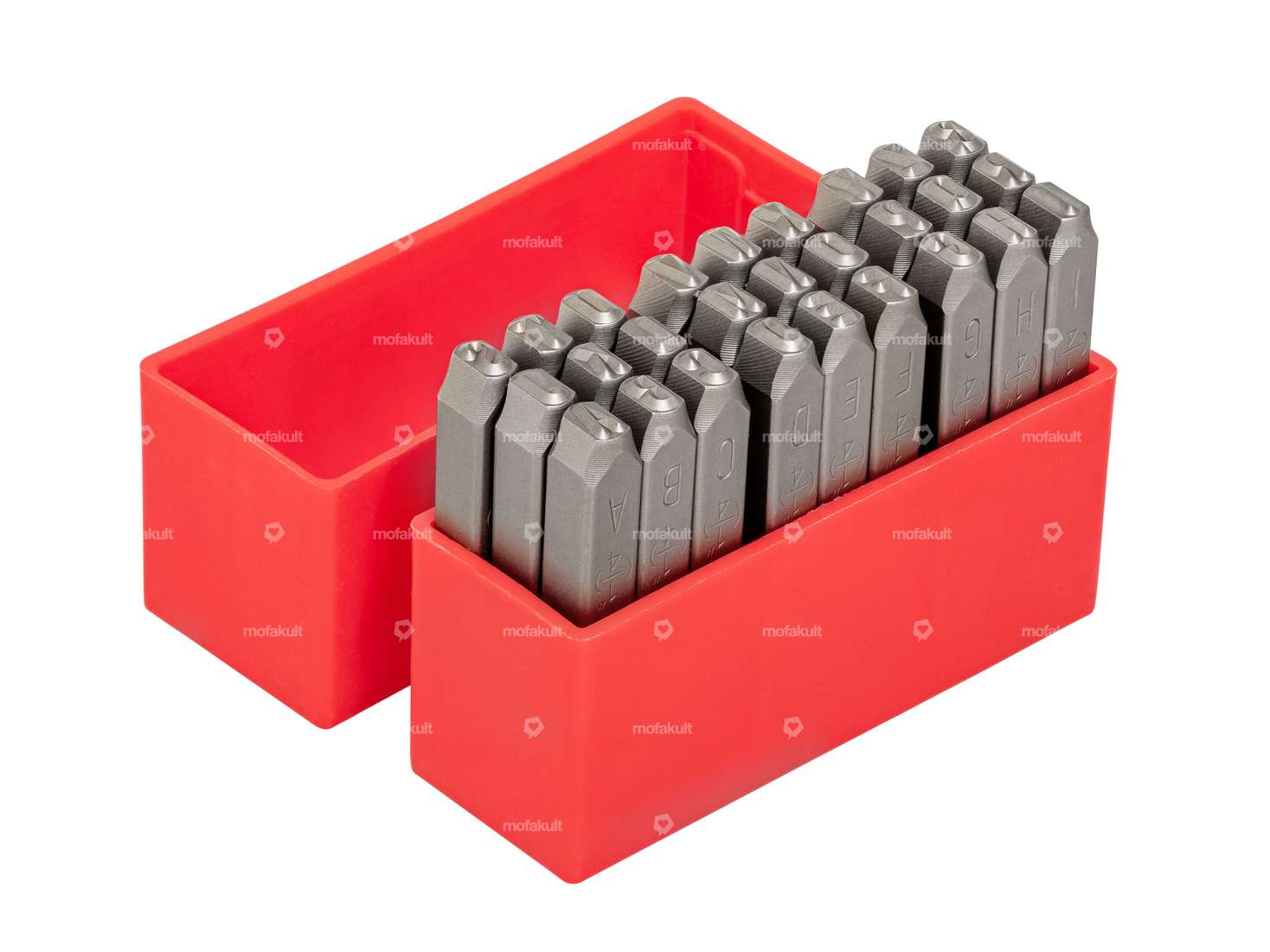 Set of 6 mm punch letters 27 pcs. Carousel Image 1