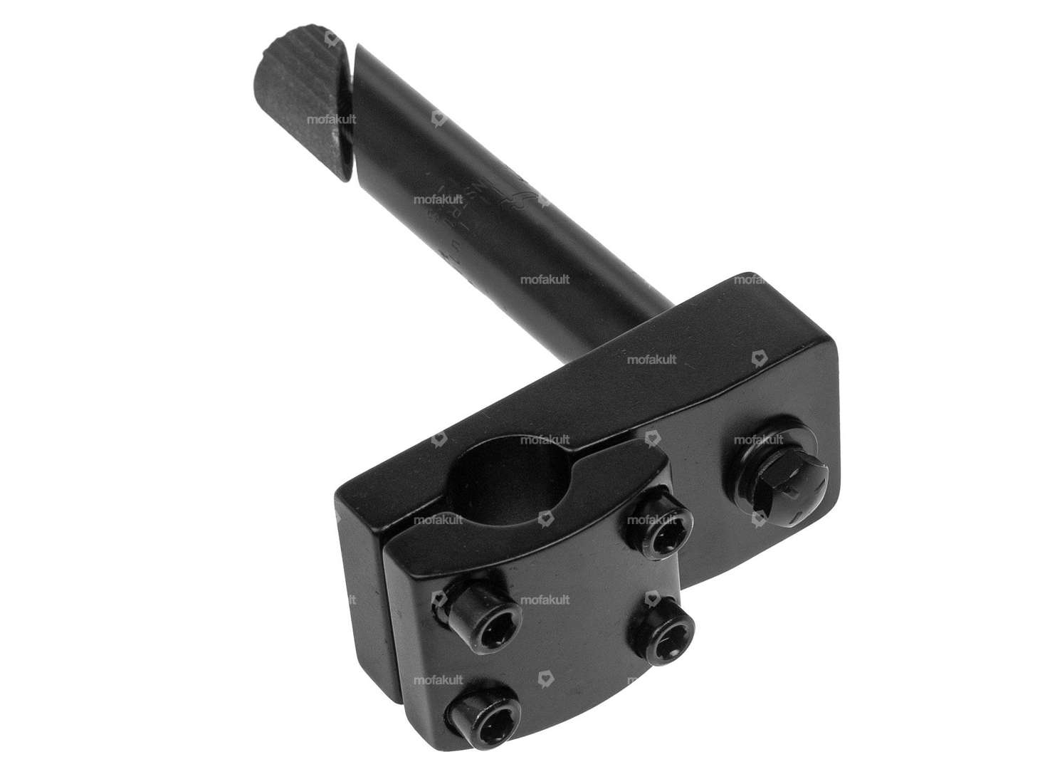 GPO 22 mm handlebar stem aluminum black (4-point attachment for fork plate handlebars) Carousel Image 2