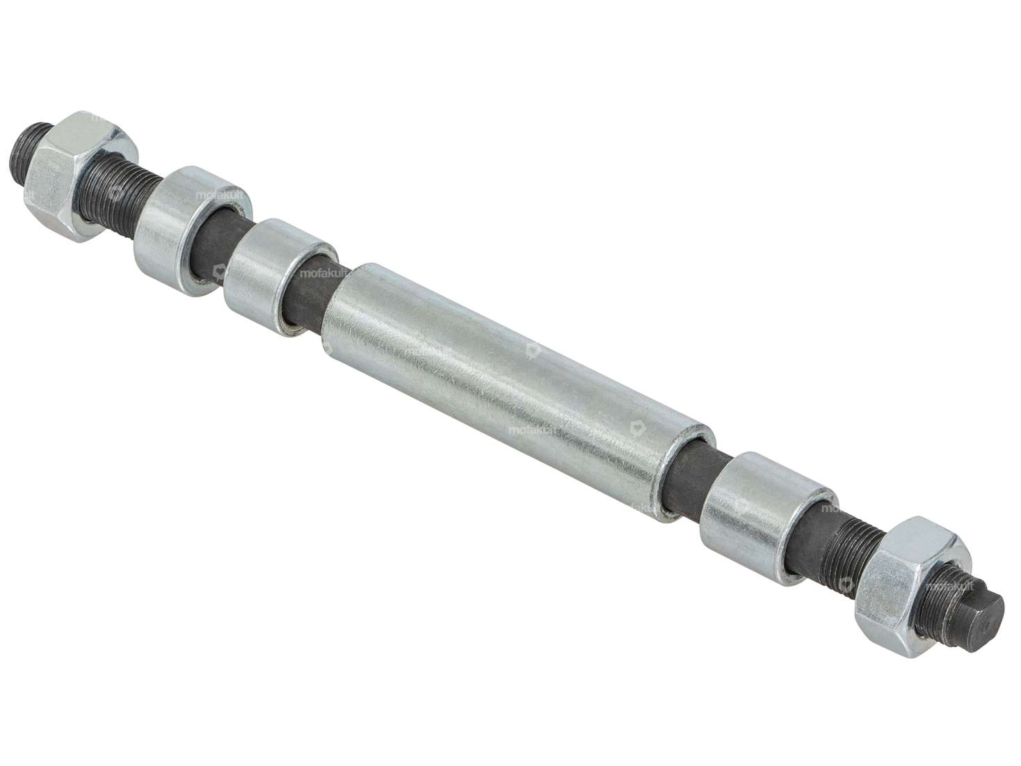 Wheel axle set M12x1 x 195 cast iron rear wheel burnished | Puch Carousel Image 2