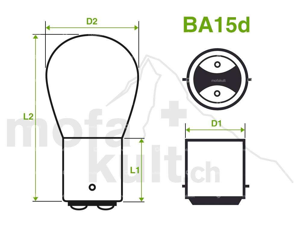 GPO headlight angular black (without switch) Carousel Image 3