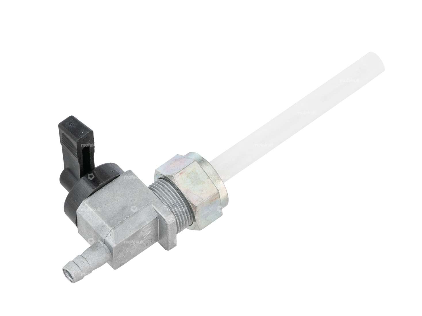 OMG fuel tap vertical M16x1 labeled (with union nut) pointing downwards Carousel Image 2