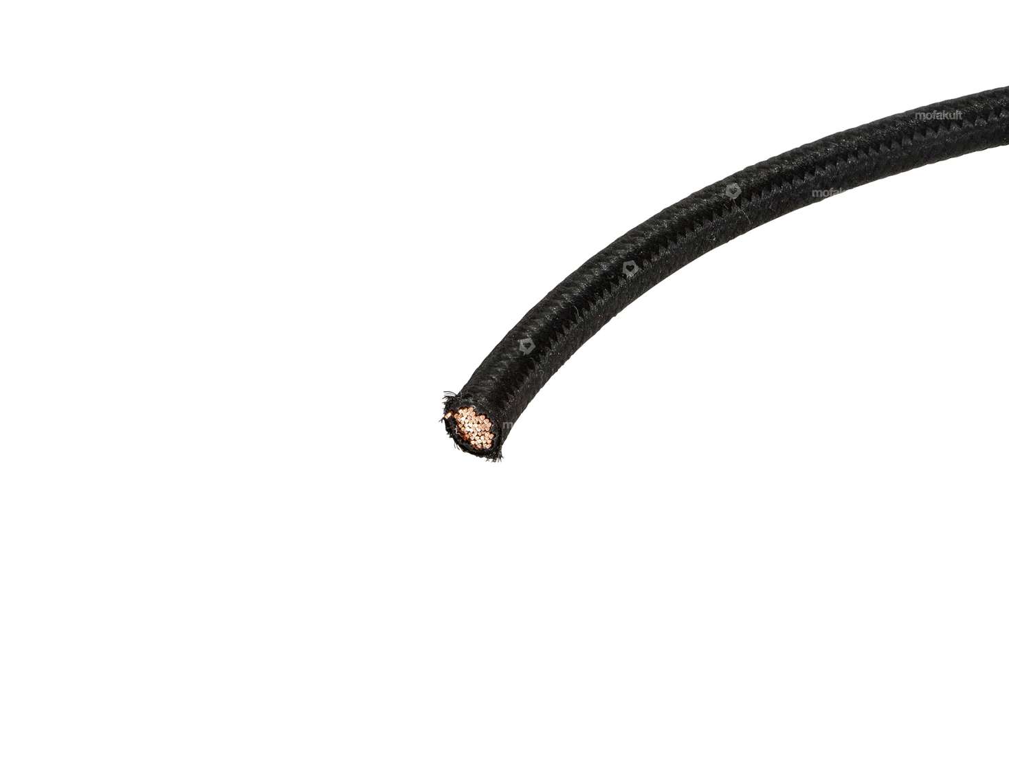 Power cable 1-core textile 1 mm² (per meter) black Carousel Image 2