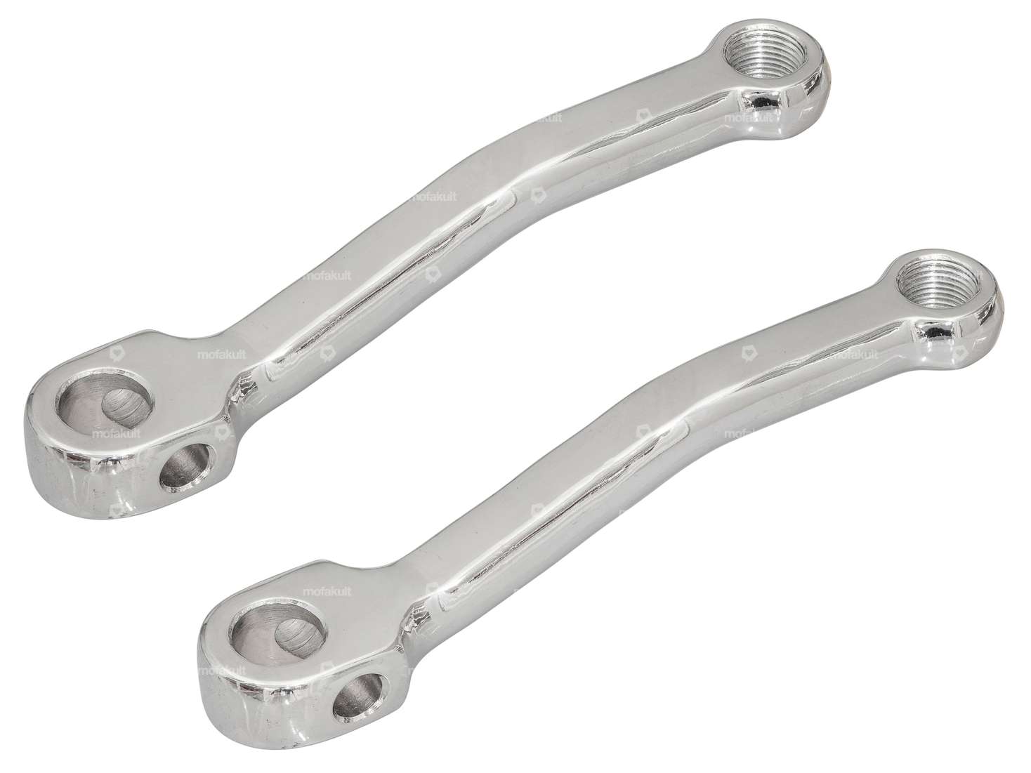 GPO cranks chrome 163 mm pair Carousel Image 1