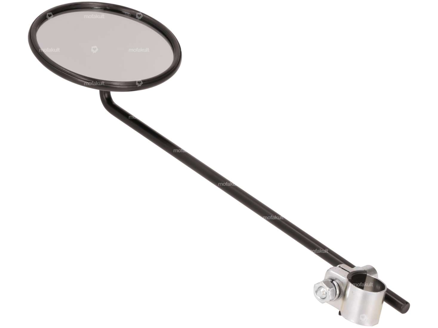 Bumm mirror round Inox black Carousel Image 2