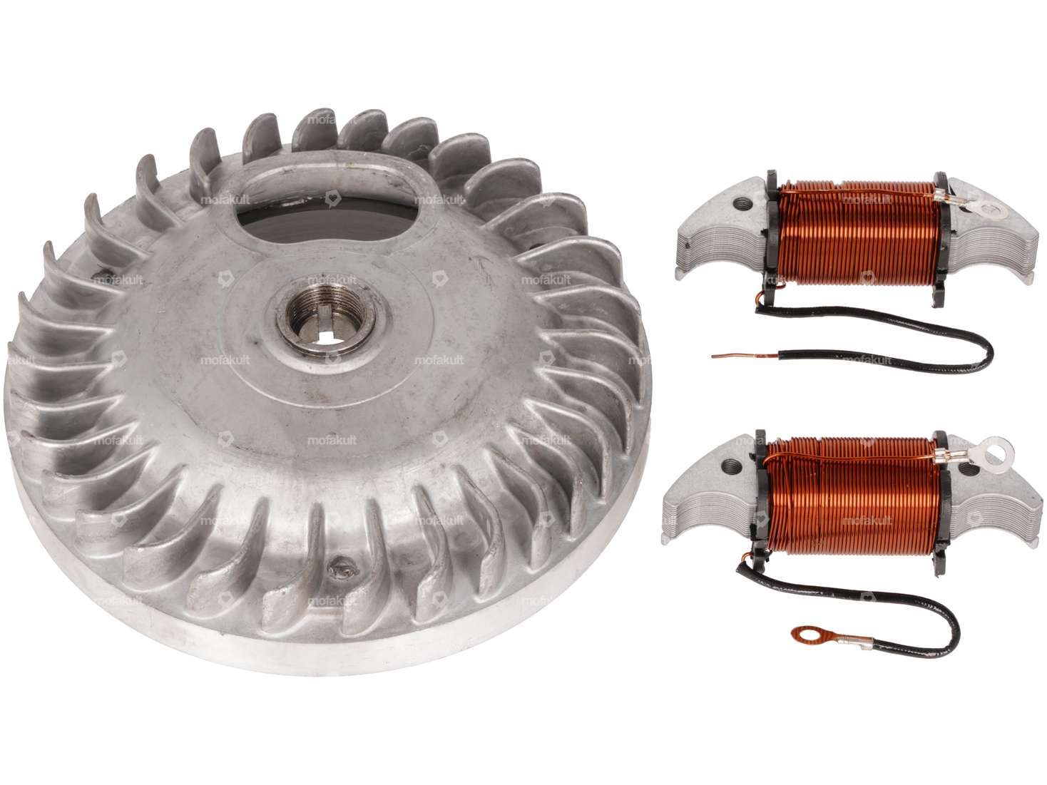 Flywheel breaker ignition incl. coils | Piaggio Ciao, SI, Bravo, Boxer Carousel Image 1