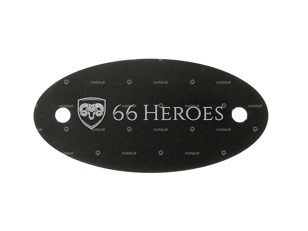 66HEROES Cover CNC aluminum black anodized | Sachs 50/2, 50/3, 50/4 Carousel Image 3
