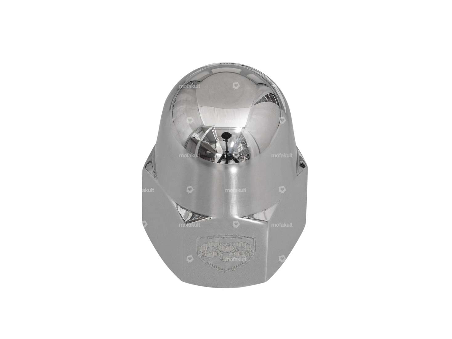 66HEROES cap nut M11x1 stainless steel polished Carousel Image 1