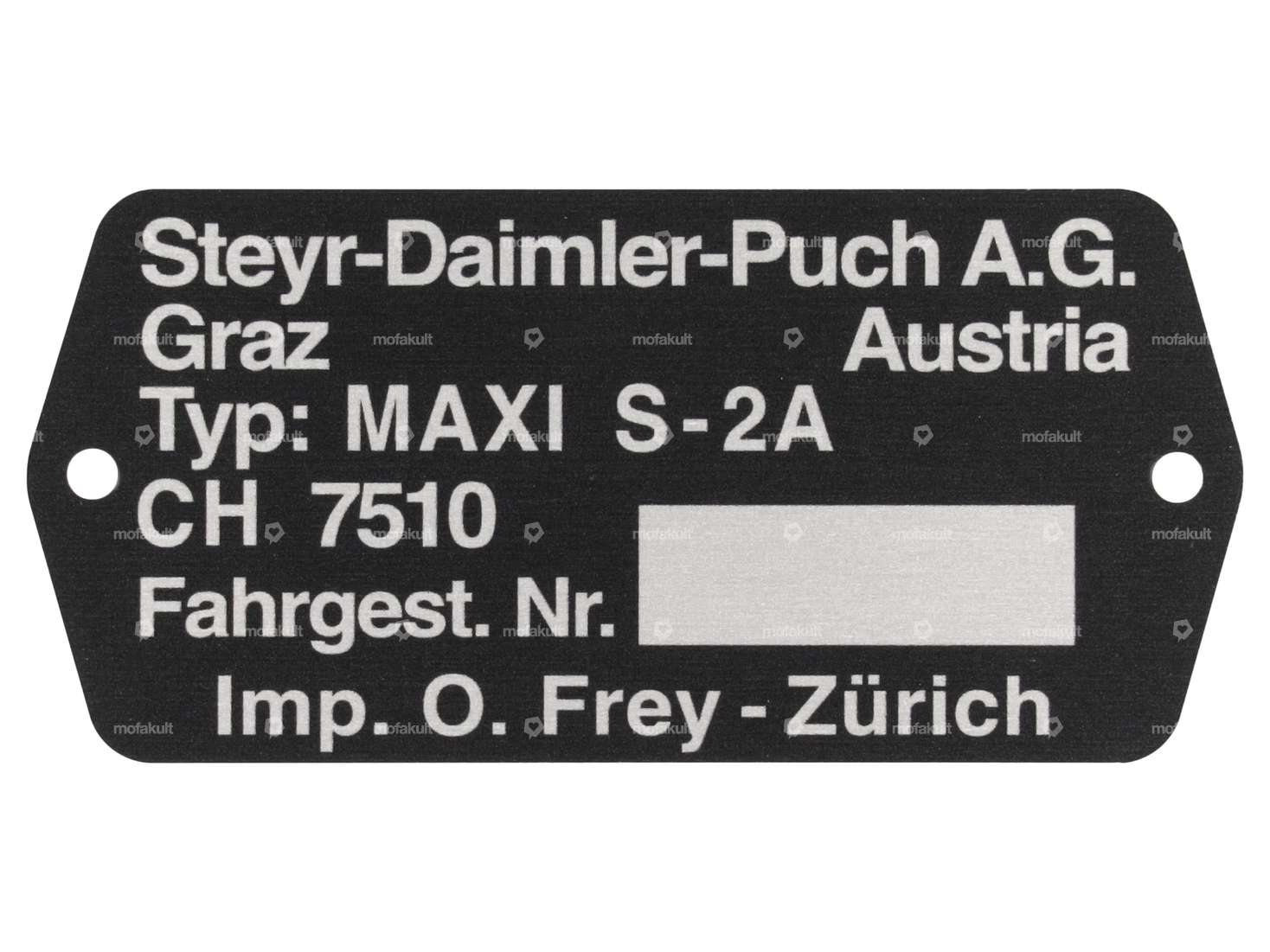 Type plate CH7510 | Puch Maxi S-2A Carousel Image 1