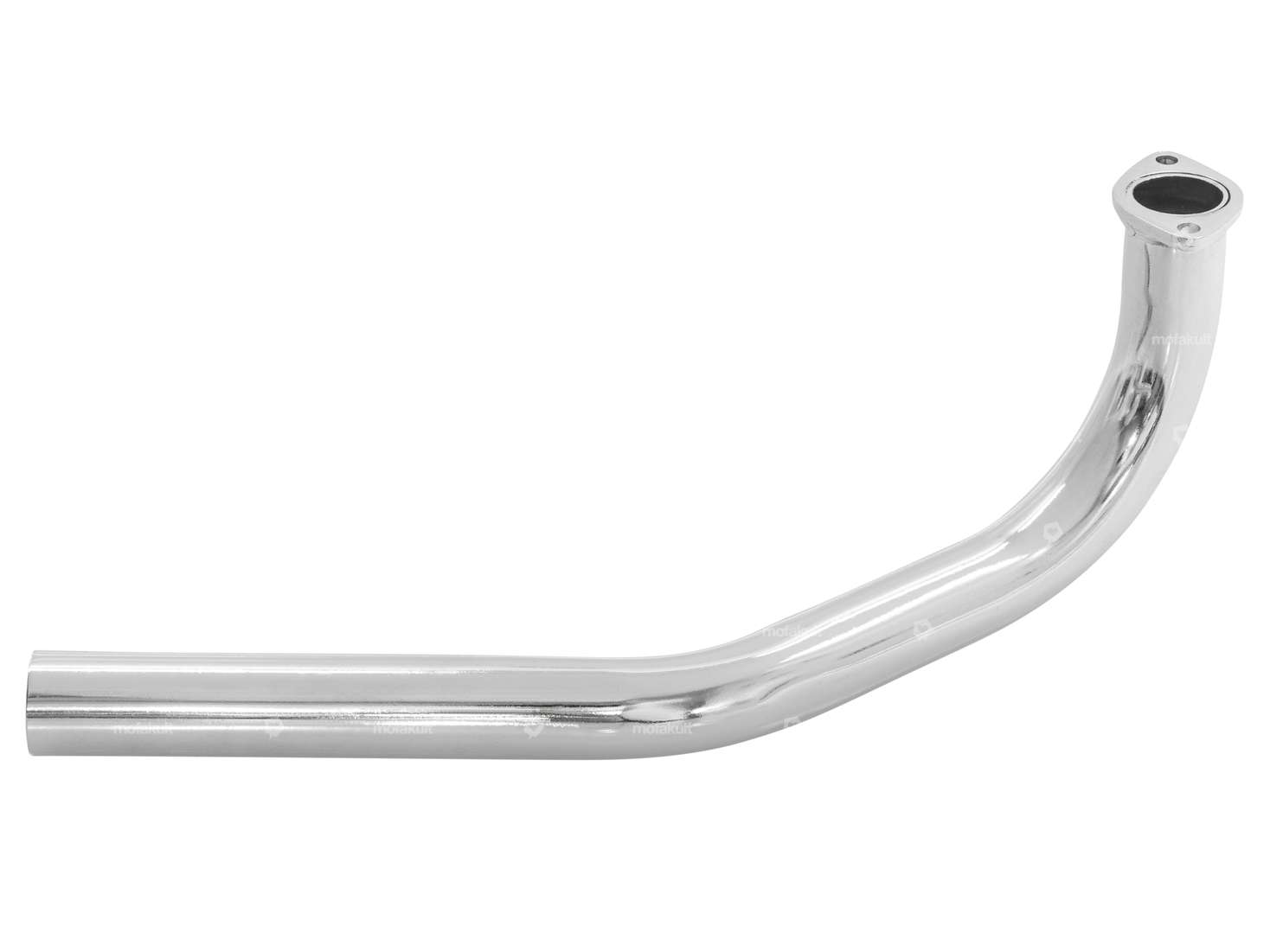 Exhaust manifold 28 mm chrome | Tomos A3, A35 Carousel Image 1