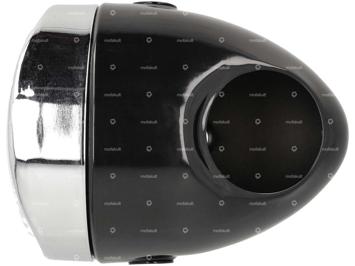 Egg lamp Ø 103 mm (side mounting) black / chrome Carousel Image 2