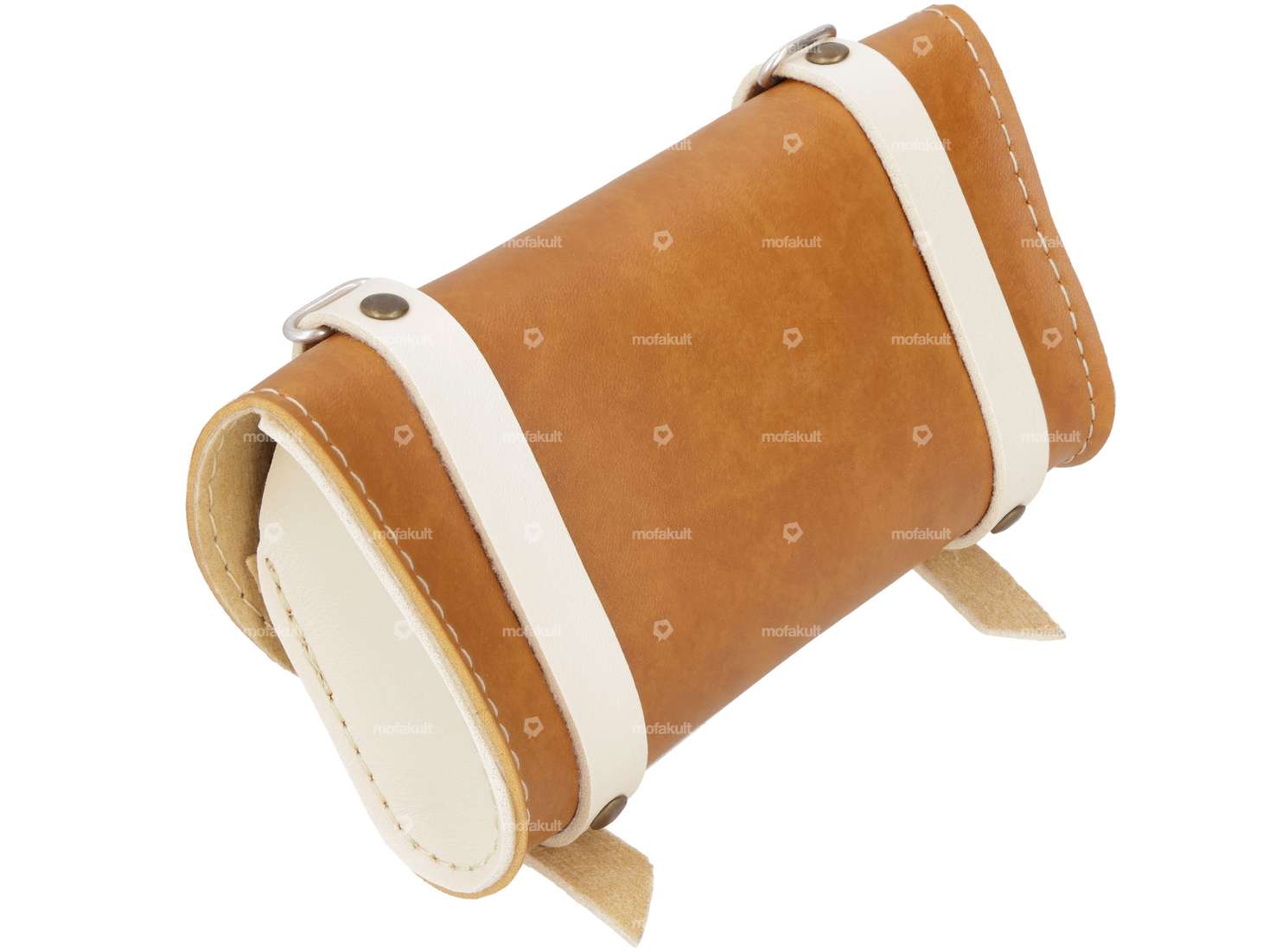 Saddle bag "Classic" light brown / cream Carousel Image 2