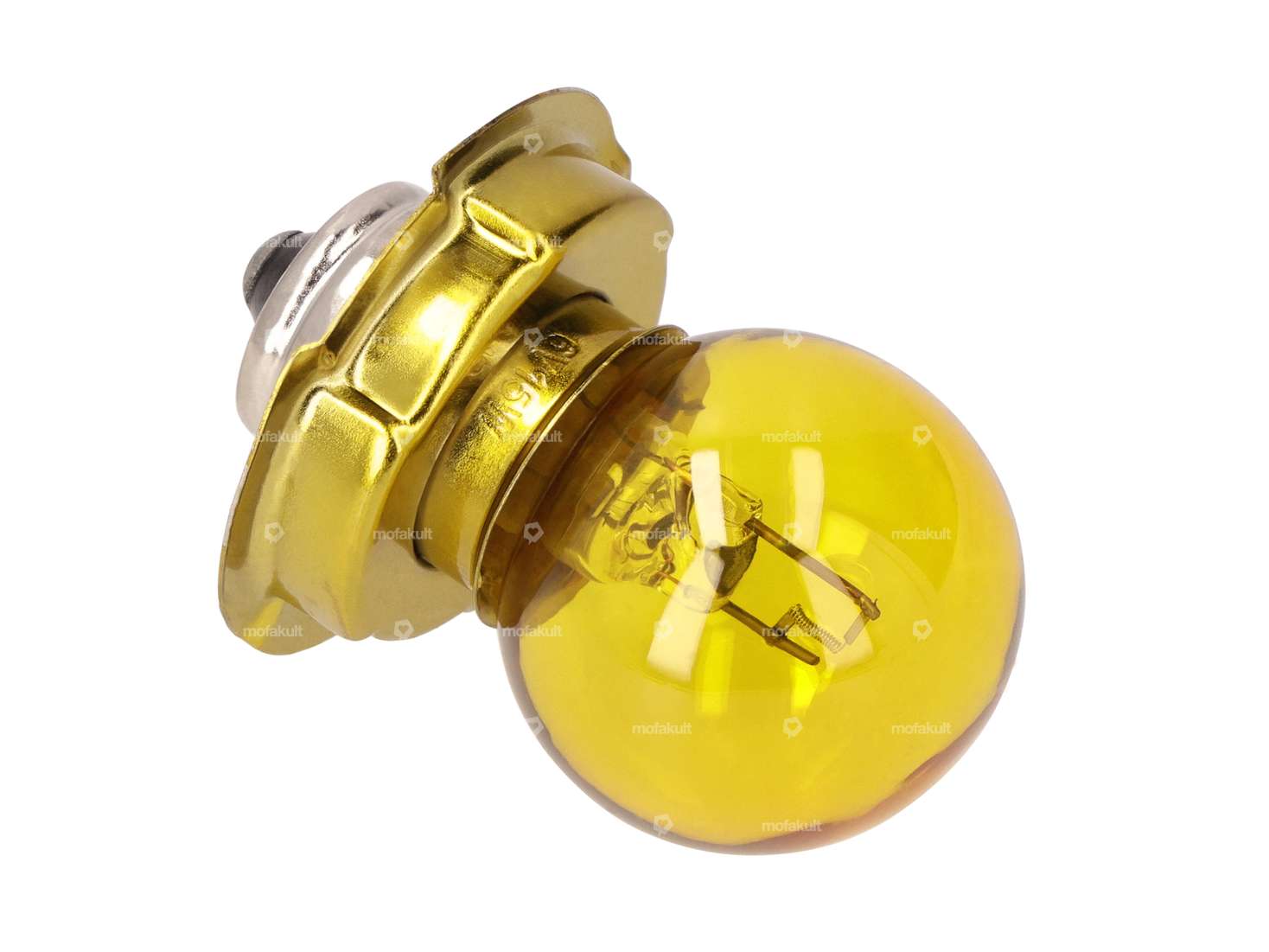 GPO bulb 6V - 15W (P26s) with collar, yellow 1-filament Carousel Image 2