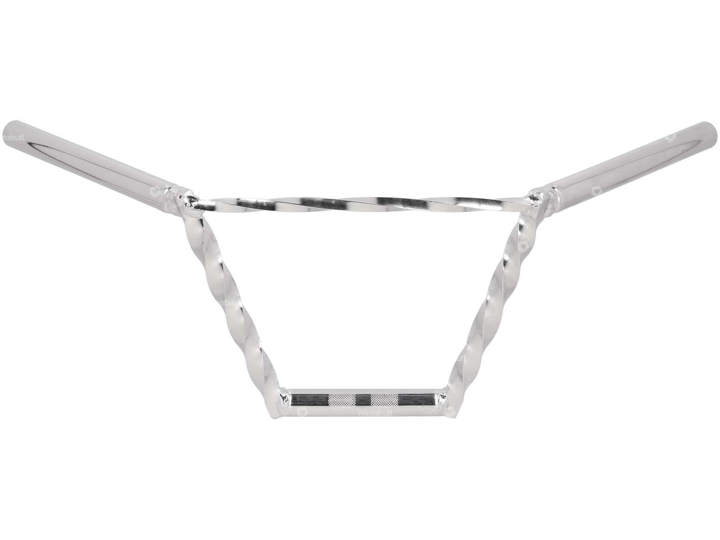 Handlebar fork plate 20 cm turned with chrome strut Carousel Image 1