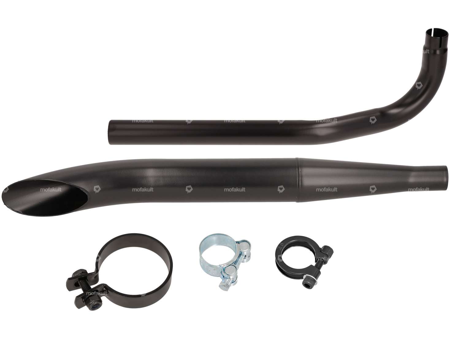 Sidepipe exhaust set (Ø 32 / 60 mm) black | Sachs 503 Carousel Image 1