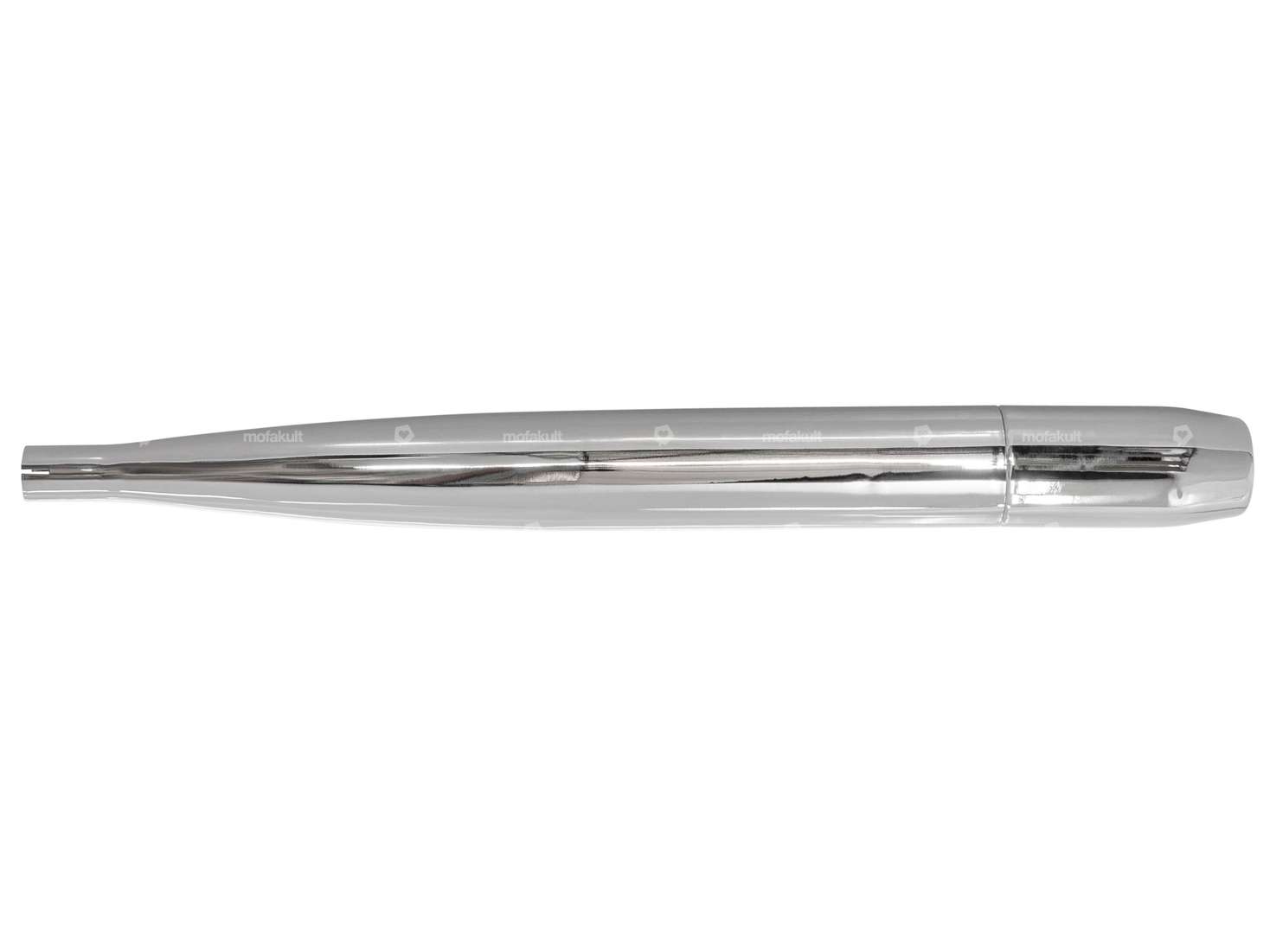 Cigar muffler Ø 28 / 65 mm (end piece closed) chrome Carousel Image 1