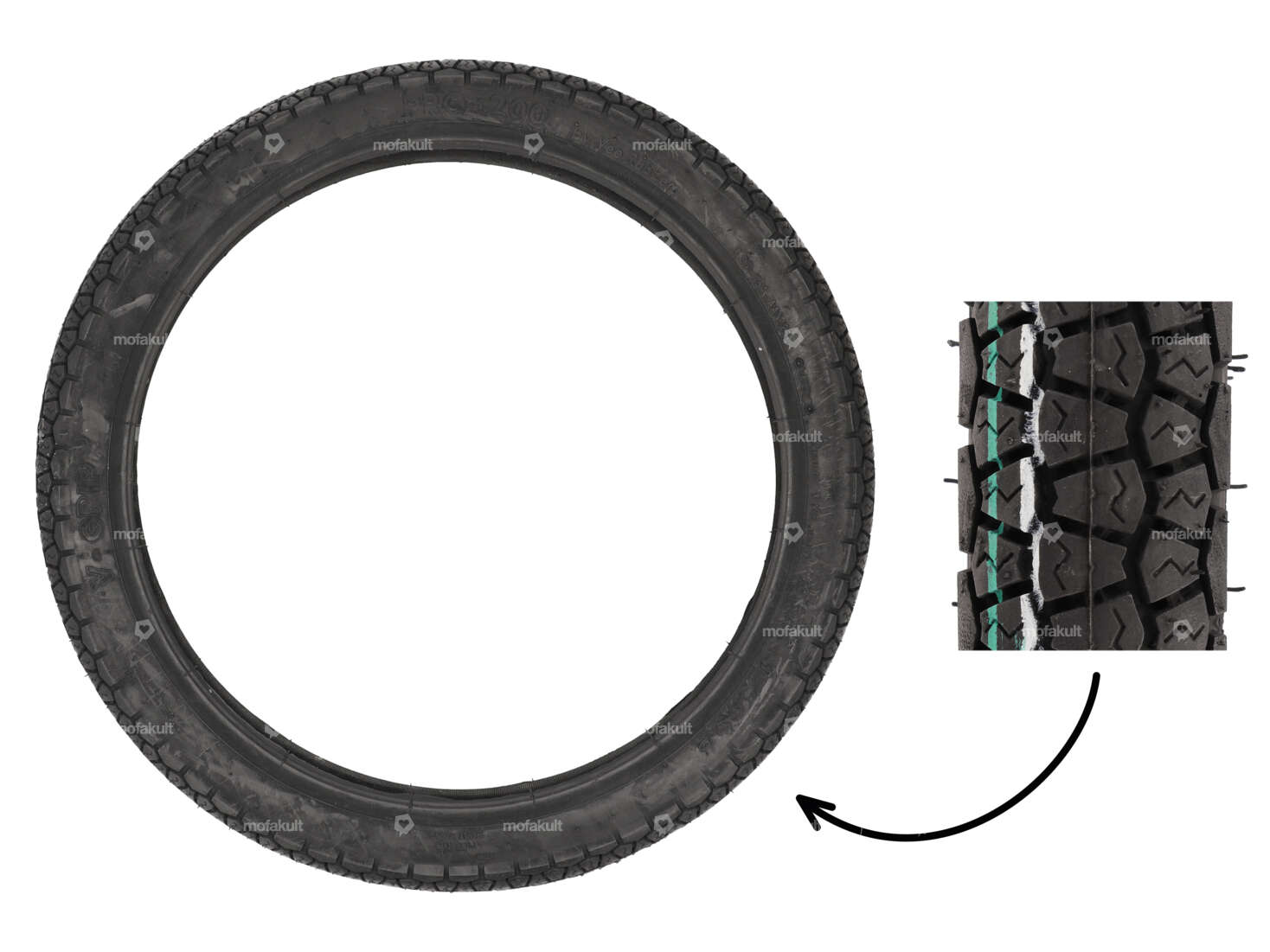 VeeRubber 2.25 x 17" tires VRM125 (V125) Allround Carousel Image 1