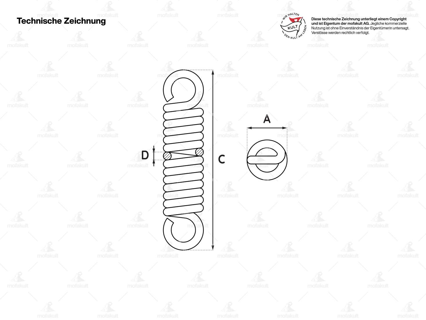 Spring Ø 3/20 x 115 mm Carousel Image 2