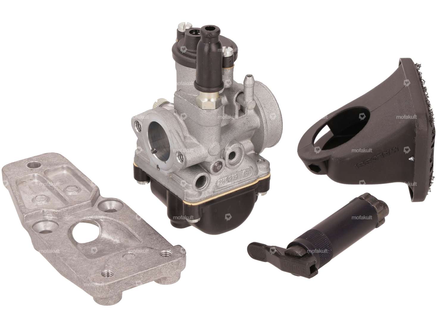 Malossi carburetor set Dellorto 19/19 racing case | Piaggio Ciao, SI, Bravo, Boxer Carousel Image 2