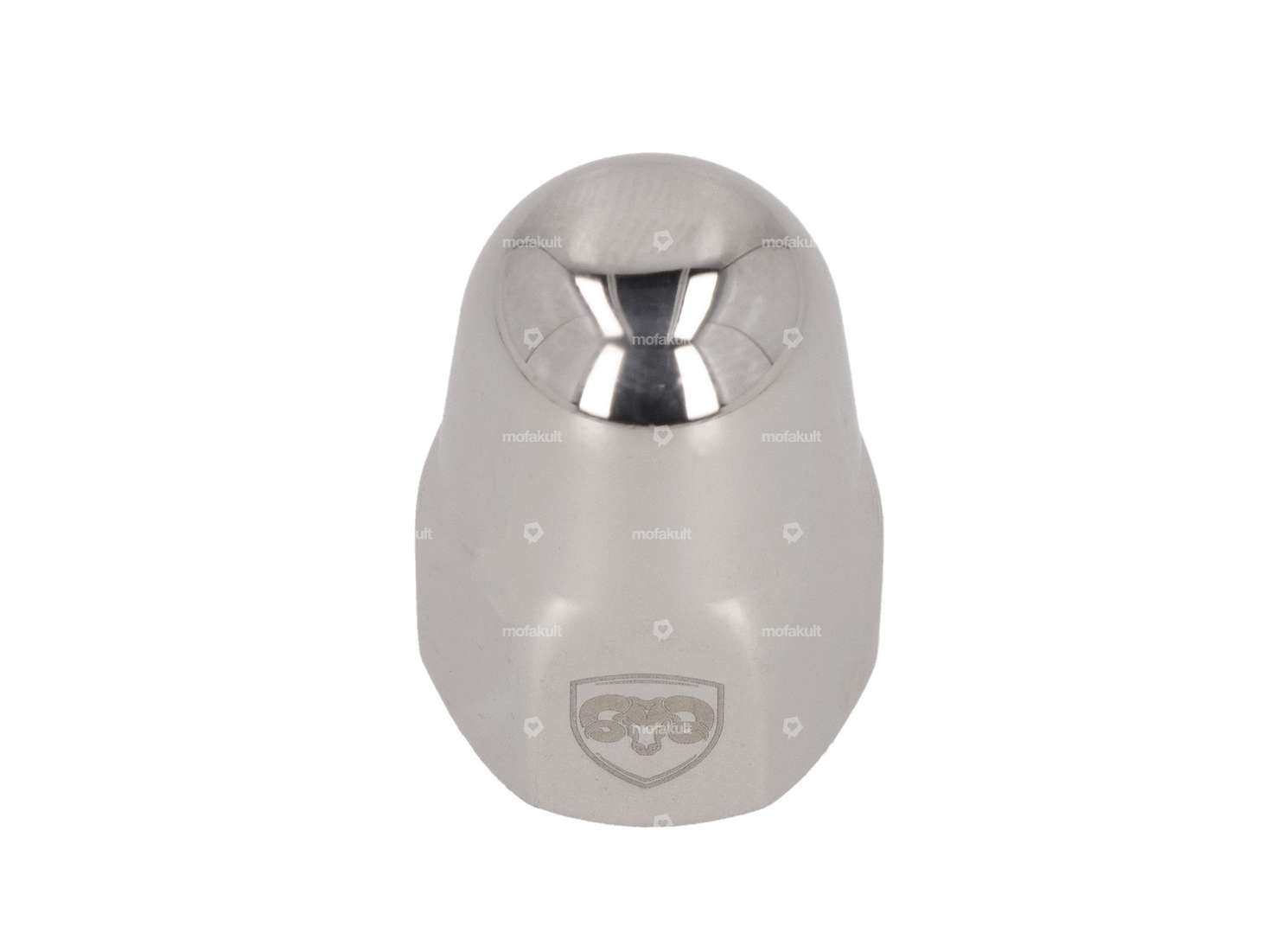 66HEROES cap nut M10.5x1 backpedal stainless steel polished Carousel Image 1