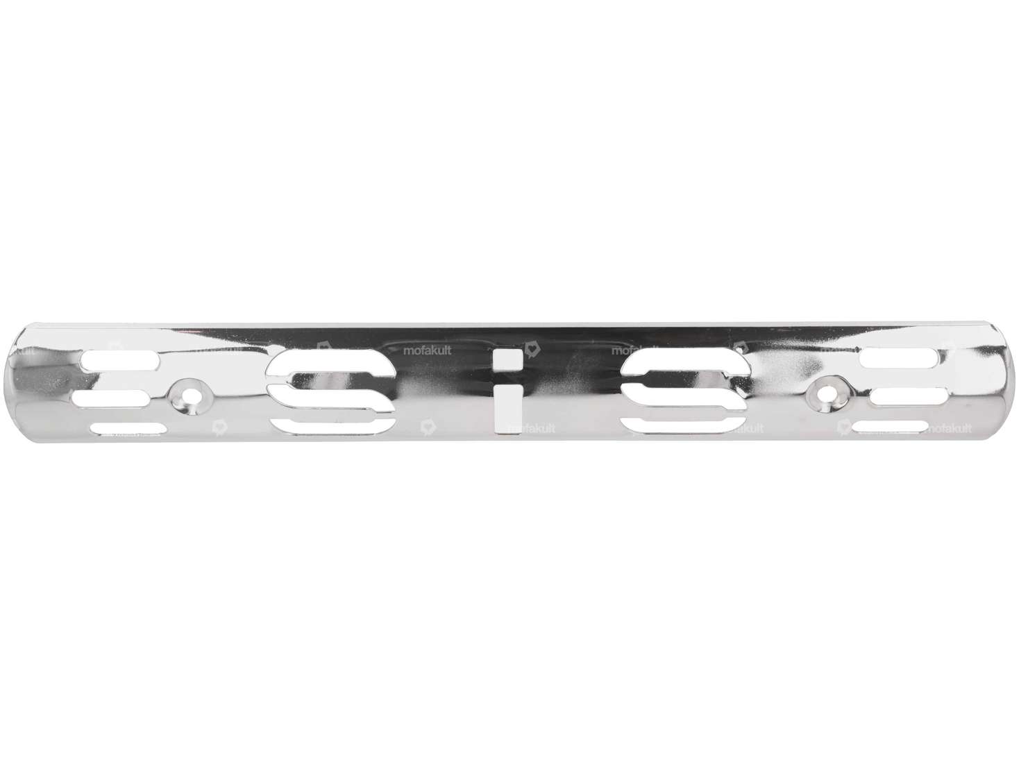 Exhaust heat plate "SIS" chrome Carousel Image 1
