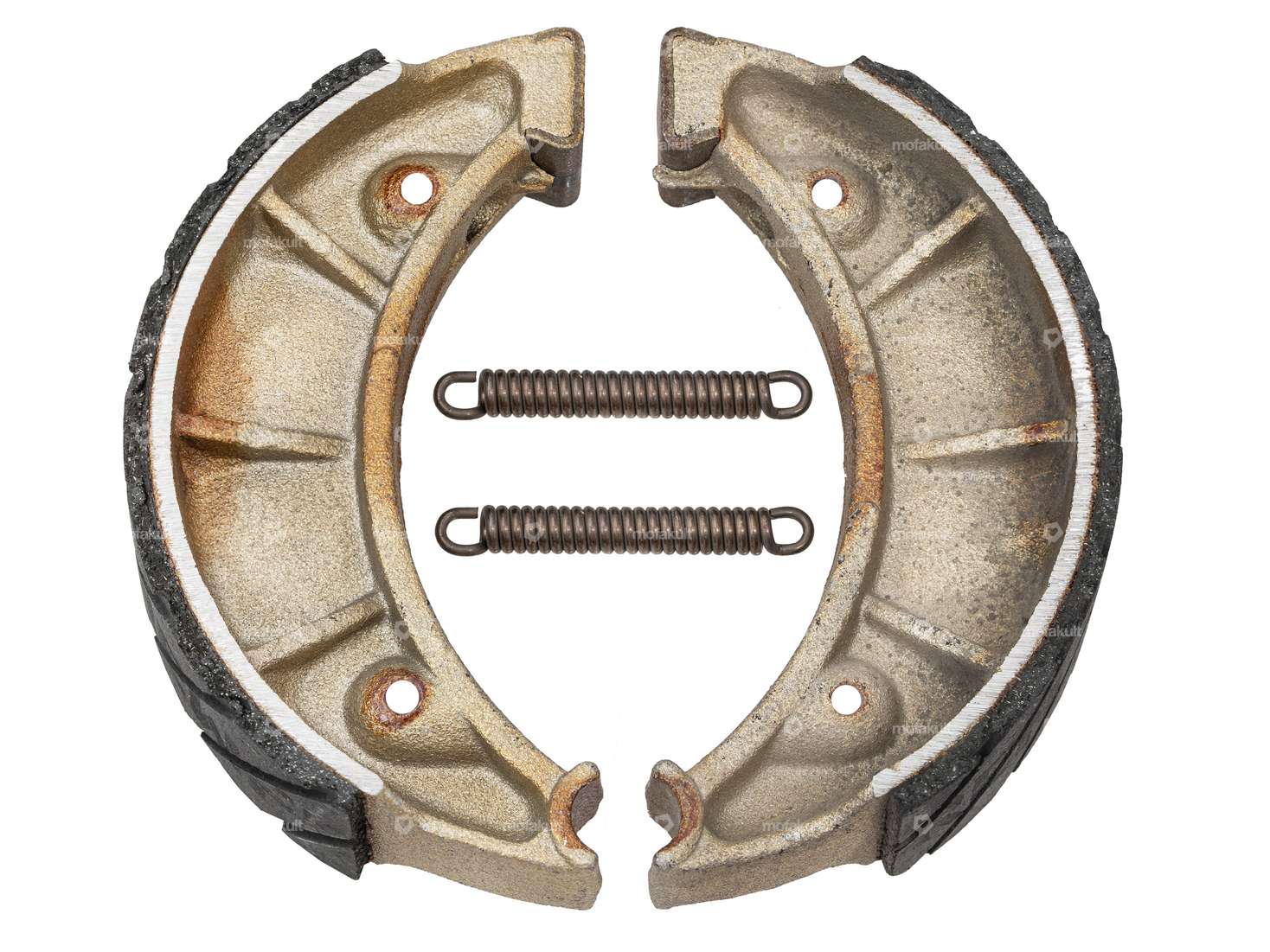NewFren brake shoes Ø 120 x 25 "Type 2" slotted Carousel Image 1
