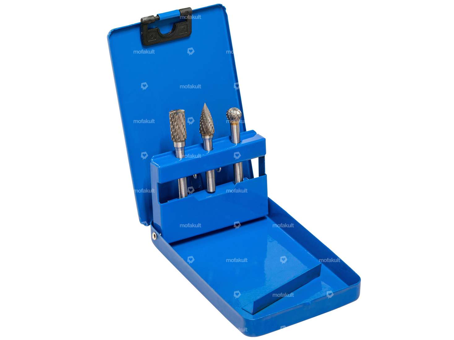 BGS 3-piece carbide milling cutter set (holder 6 mm) Carousel Image 1