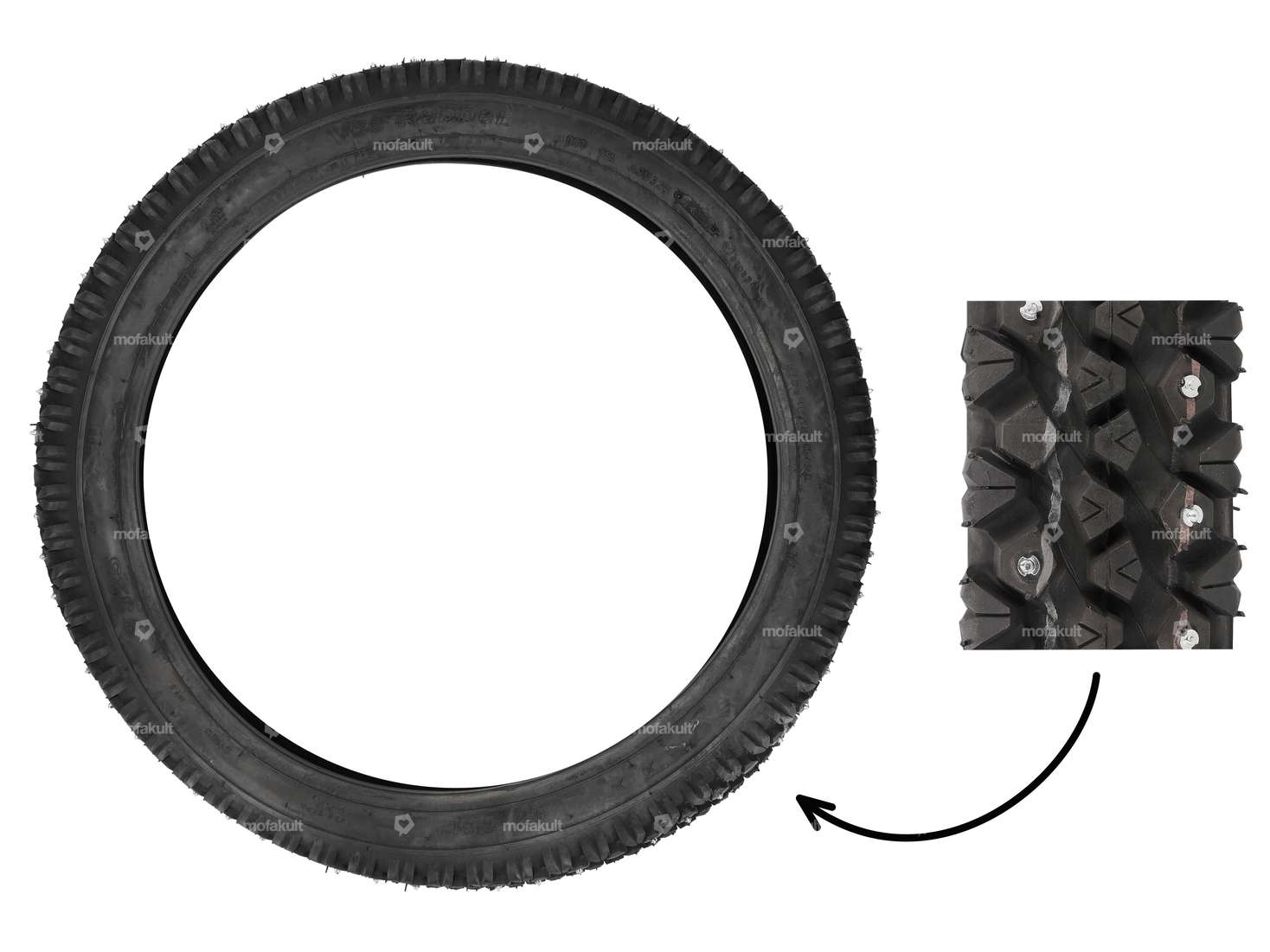 VeeRubber 2.25 x 17" tires VRM325 (V325) Spikes Carousel Image 1
