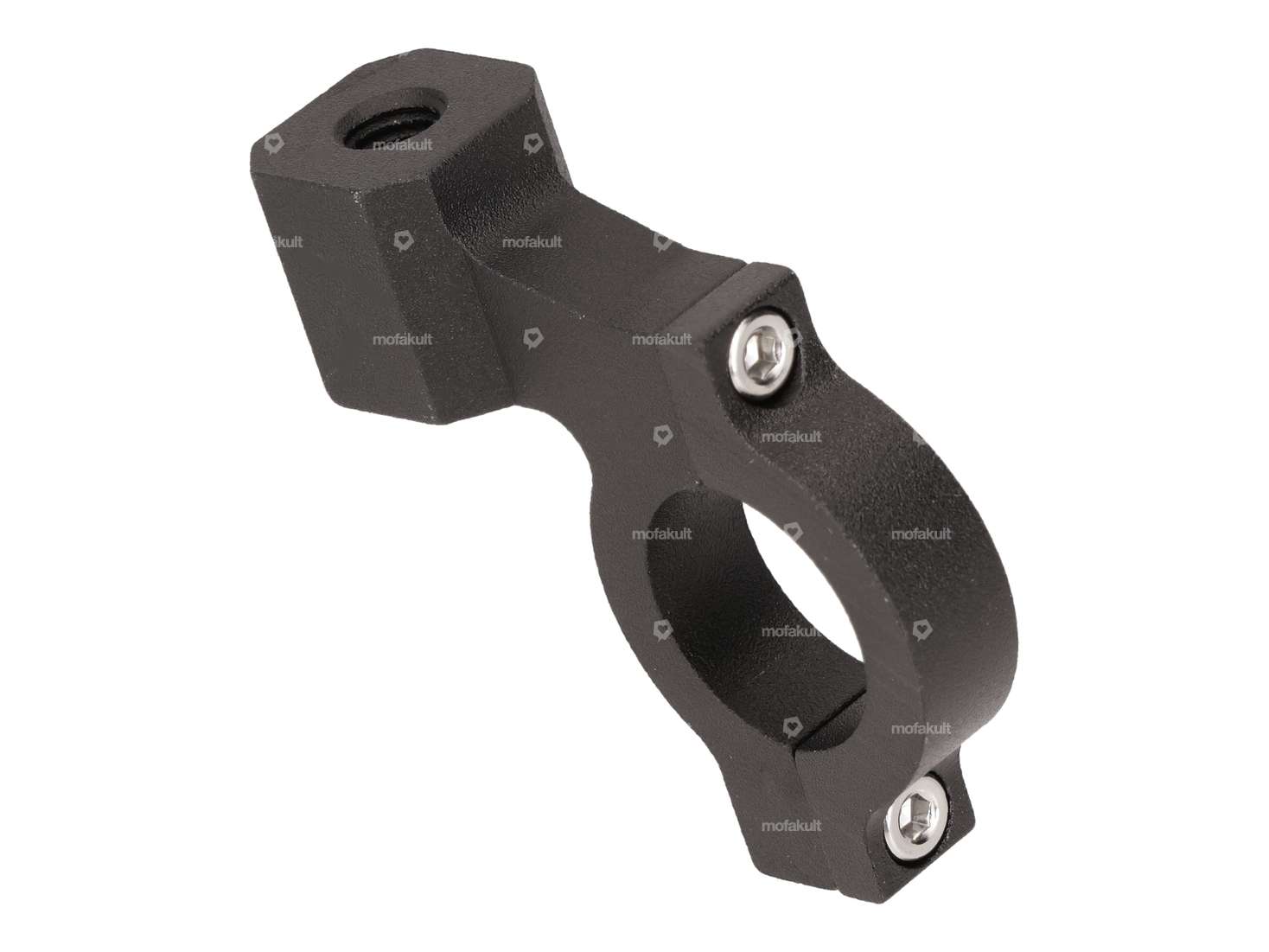 Mirror mount M8 aluminum black Carousel Image 1