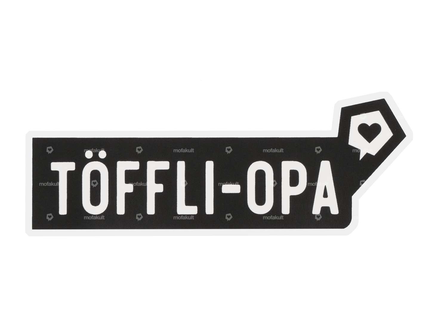 mk-Merch sticker "TÖFFLI-OPA" 25 x 100 mm Carousel Image 1