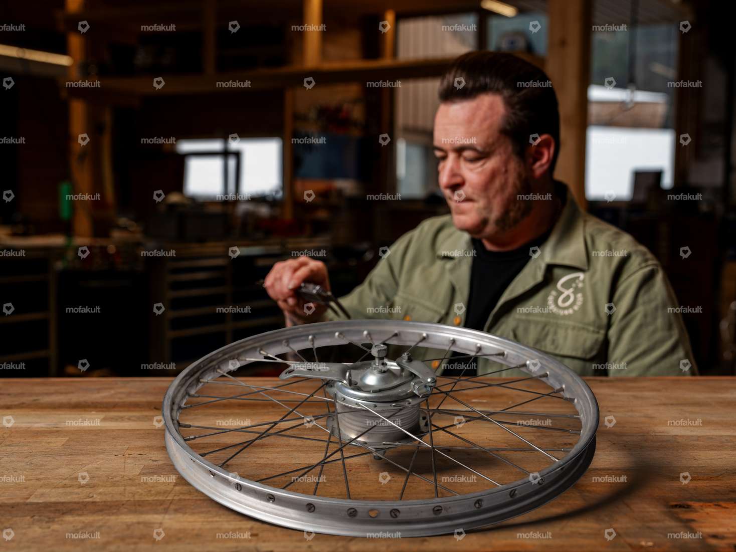 Siggnature spoking (215 mm spokes) 19" rim ring | Sachs & DKW & Göricke Carousel Image 1