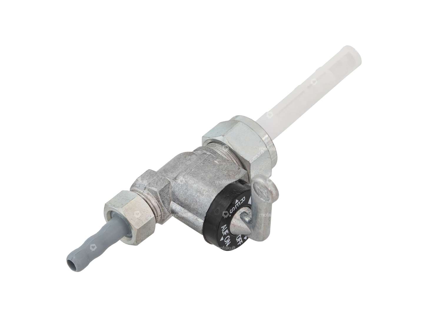 Karcoma fuel tap M16x1 vertical (with union nut) aluminum connection | Puch X30 Velux Carousel Image 2