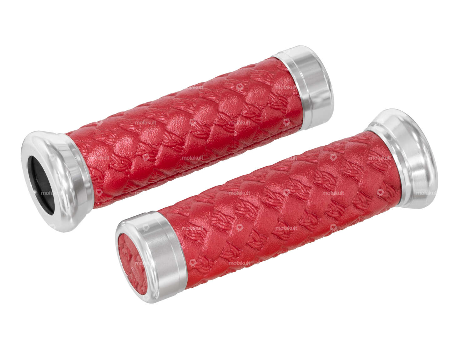 GPO handles leather aluminum automatic shiny red Carousel Image 1