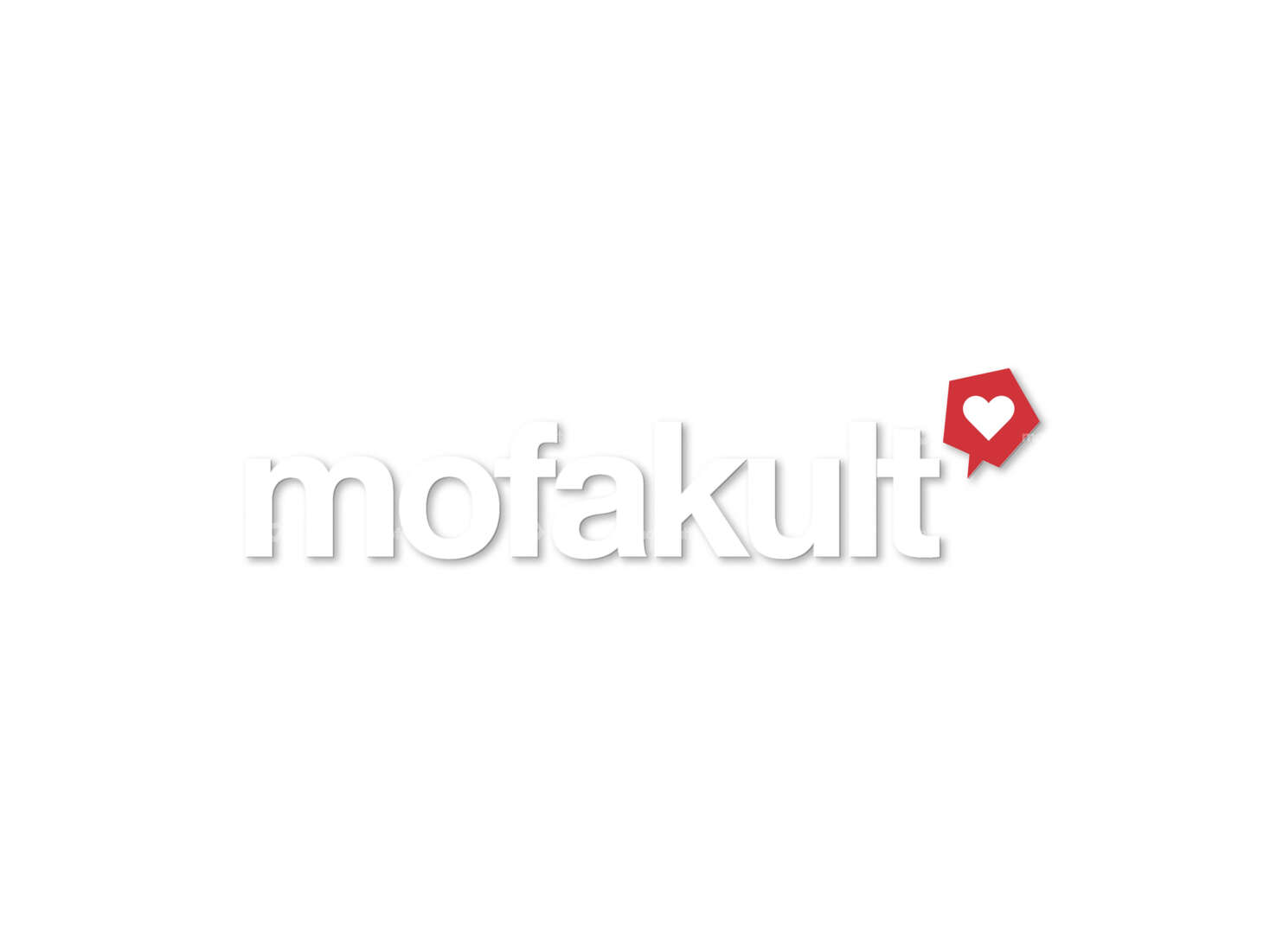 mk-Merch sticker "mofakult" foil plot 80 x 20 mm white Carousel Image 1