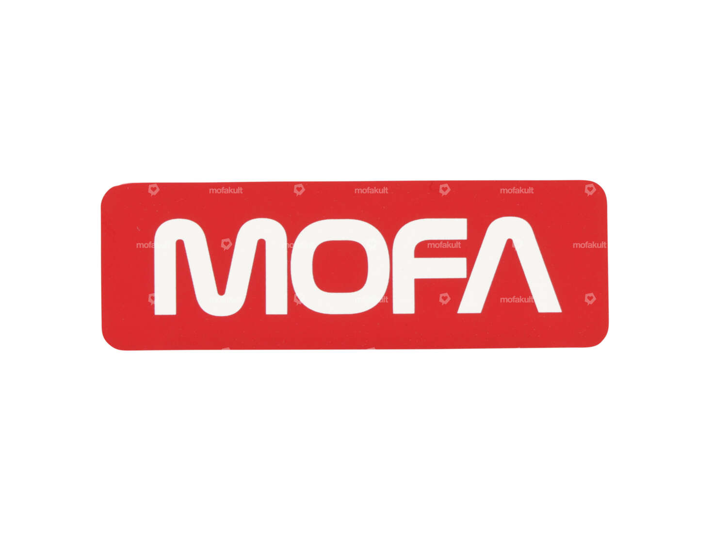 mk-Merch sticker "MOFA" 60 x 20 mm red Carousel Image 1
