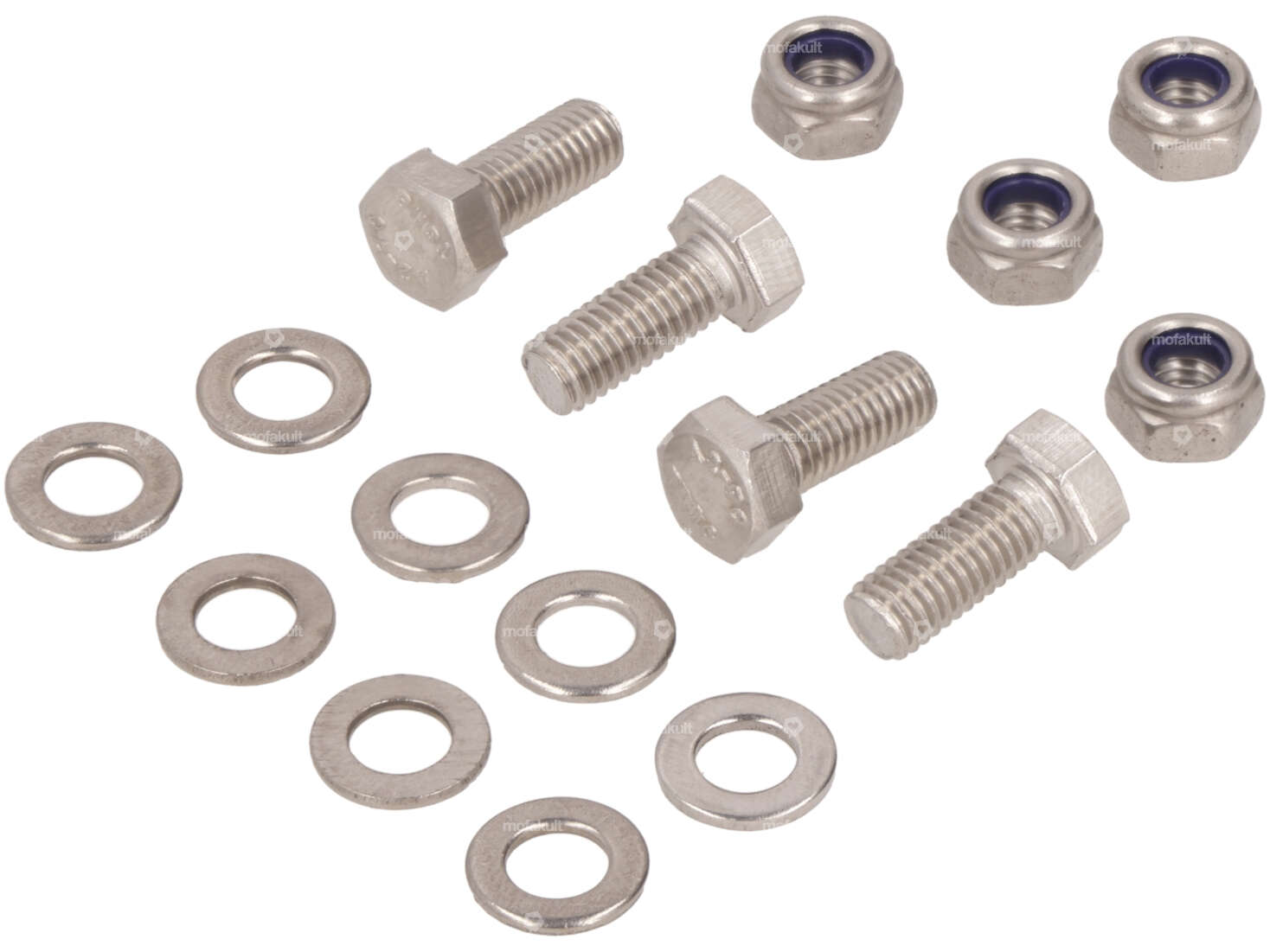 swiing® revival screw set additional luggage carrier Inox | Pony GTX 521 Carousel Image 1