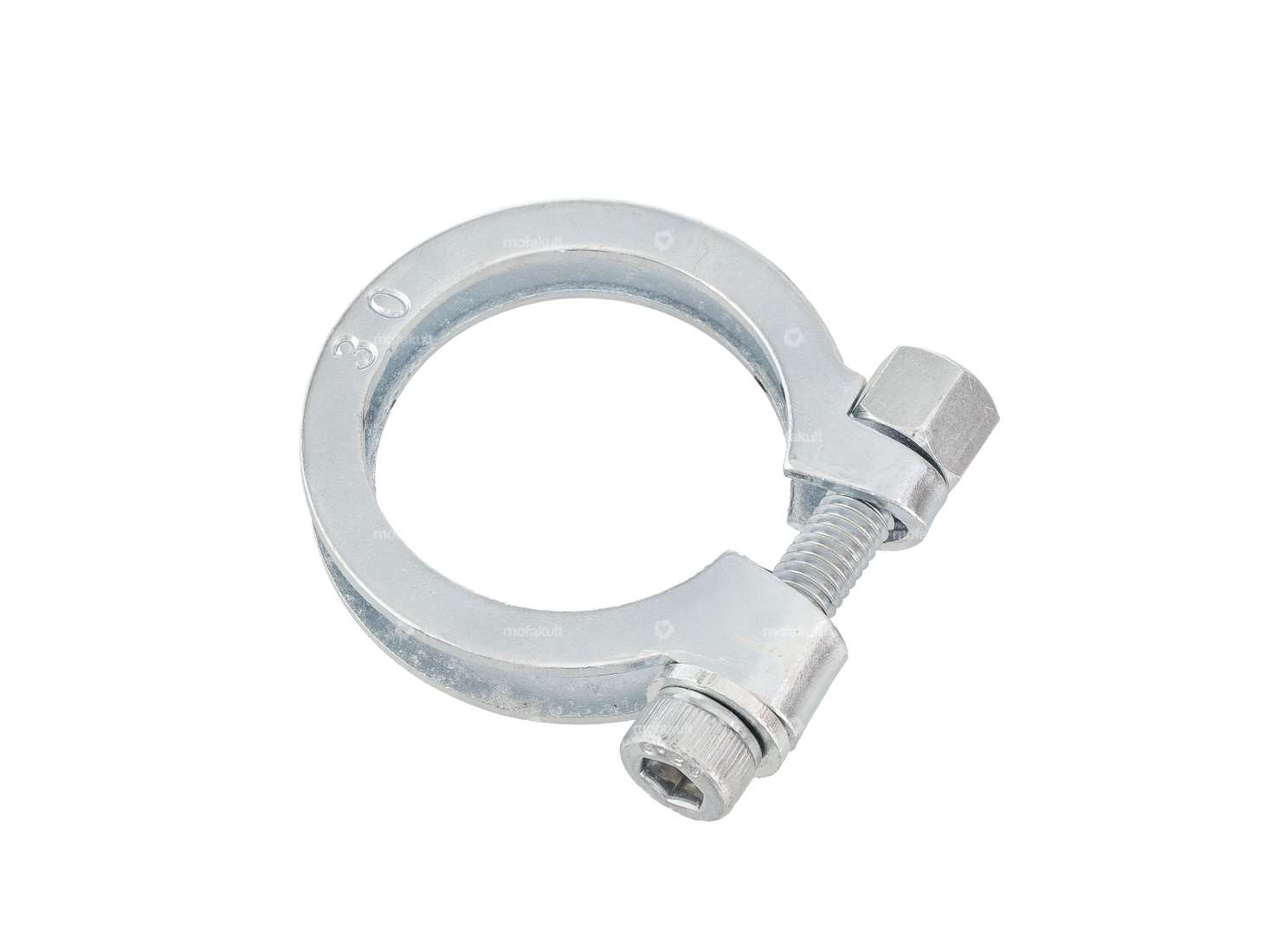 swiing® revival clamp exhaust solid 30 - 32 mm galvanized (12.9 strength) Carousel Image 1