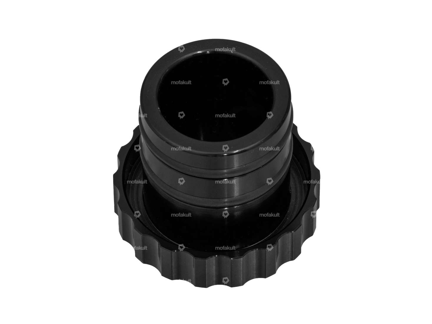 66HEROES Tank cap corrugated black | Piaggio Ciao, Bravo Carousel Image 2