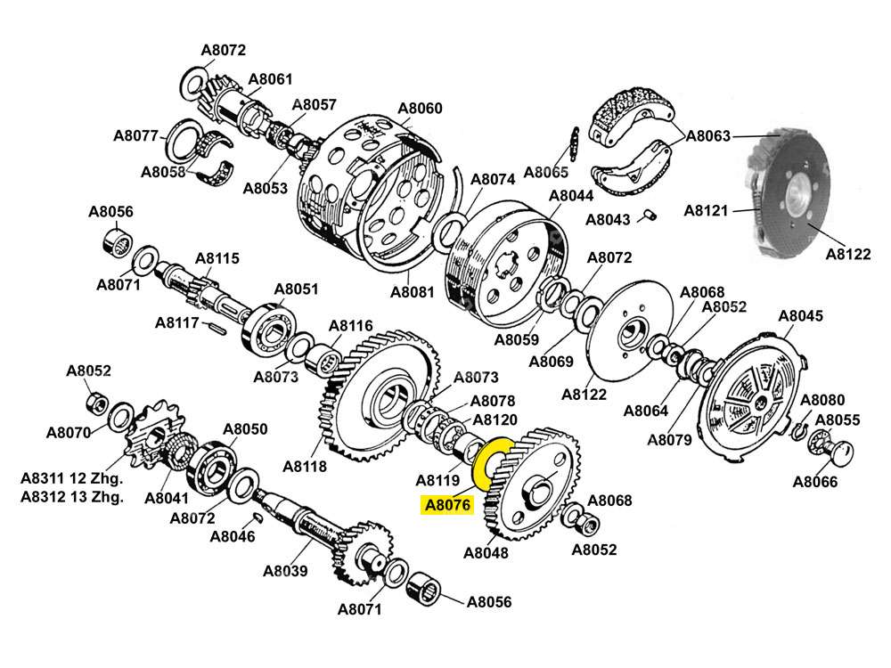 Shim 24/44/0.3 Gearbox | Beta 521, 512 (A8076) Carousel Image 2
