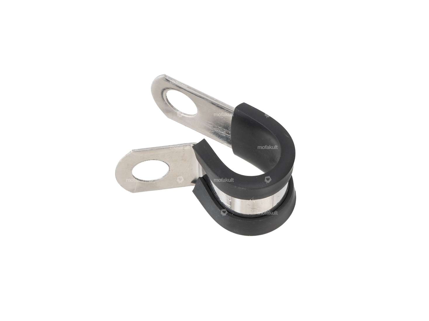 Cable clamp 12 mm rubber insert Inox Carousel Image 2