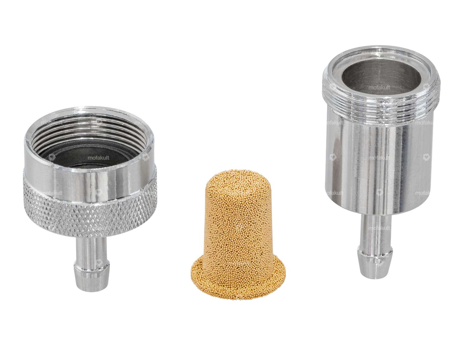 GPO fuel filter connection 6 mm aluminum silver (removable) Carousel Image 2