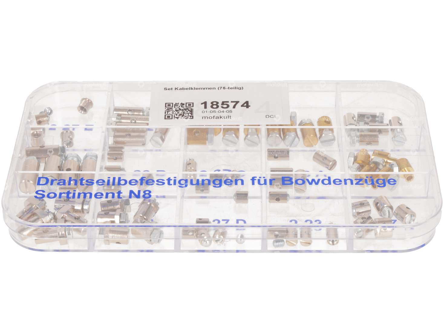 Set of cable clamps 75 pcs. Carousel Image 2