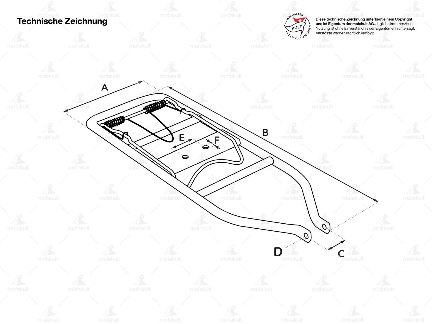 Luggage carrier with side bar (seat bench) | Puch Maxi S, Supermaxi Carousel Image 3