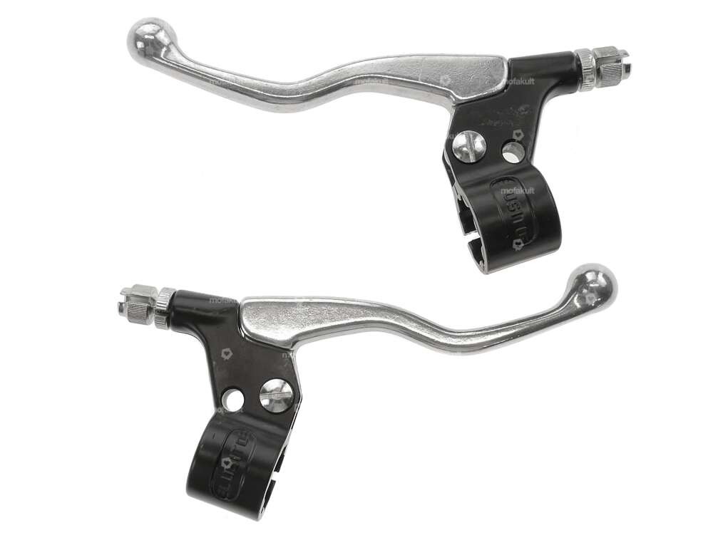 Lusito brake lever set aluminum blank black Carousel Image 1