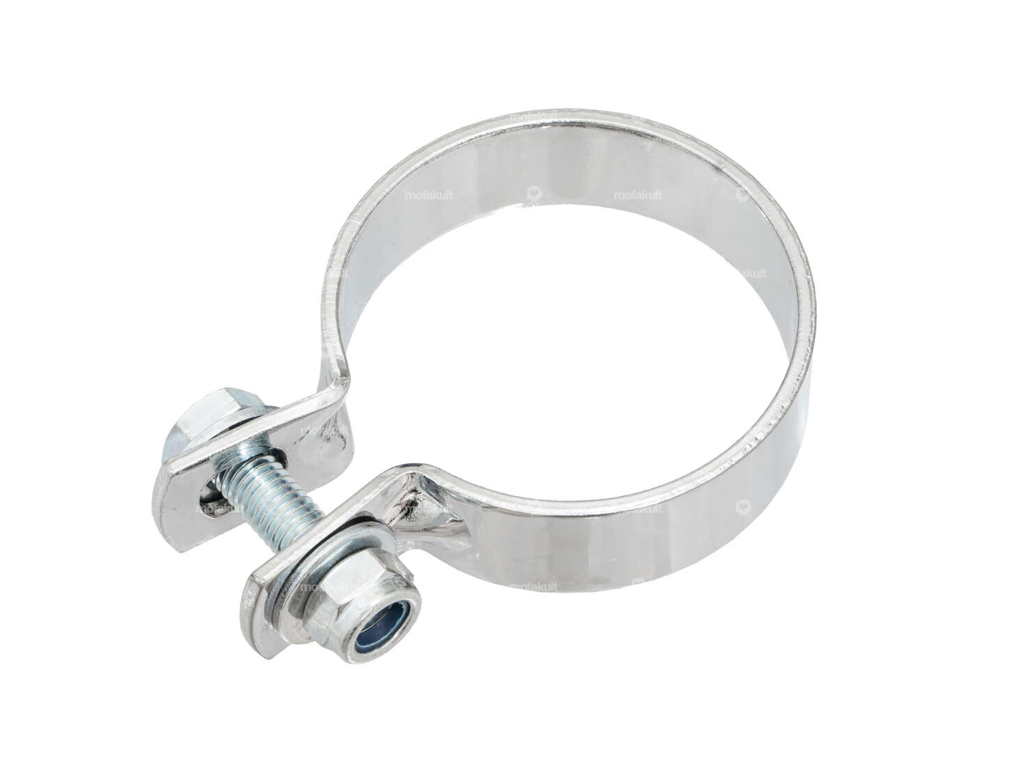 GPO exhaust clamp 55 mm chrome Carousel Image 1