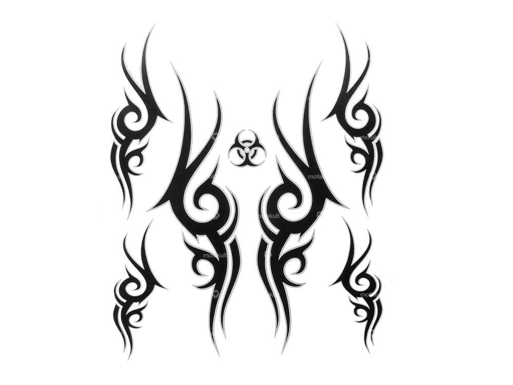 Tribal adhesive sheet black Carousel Image 1