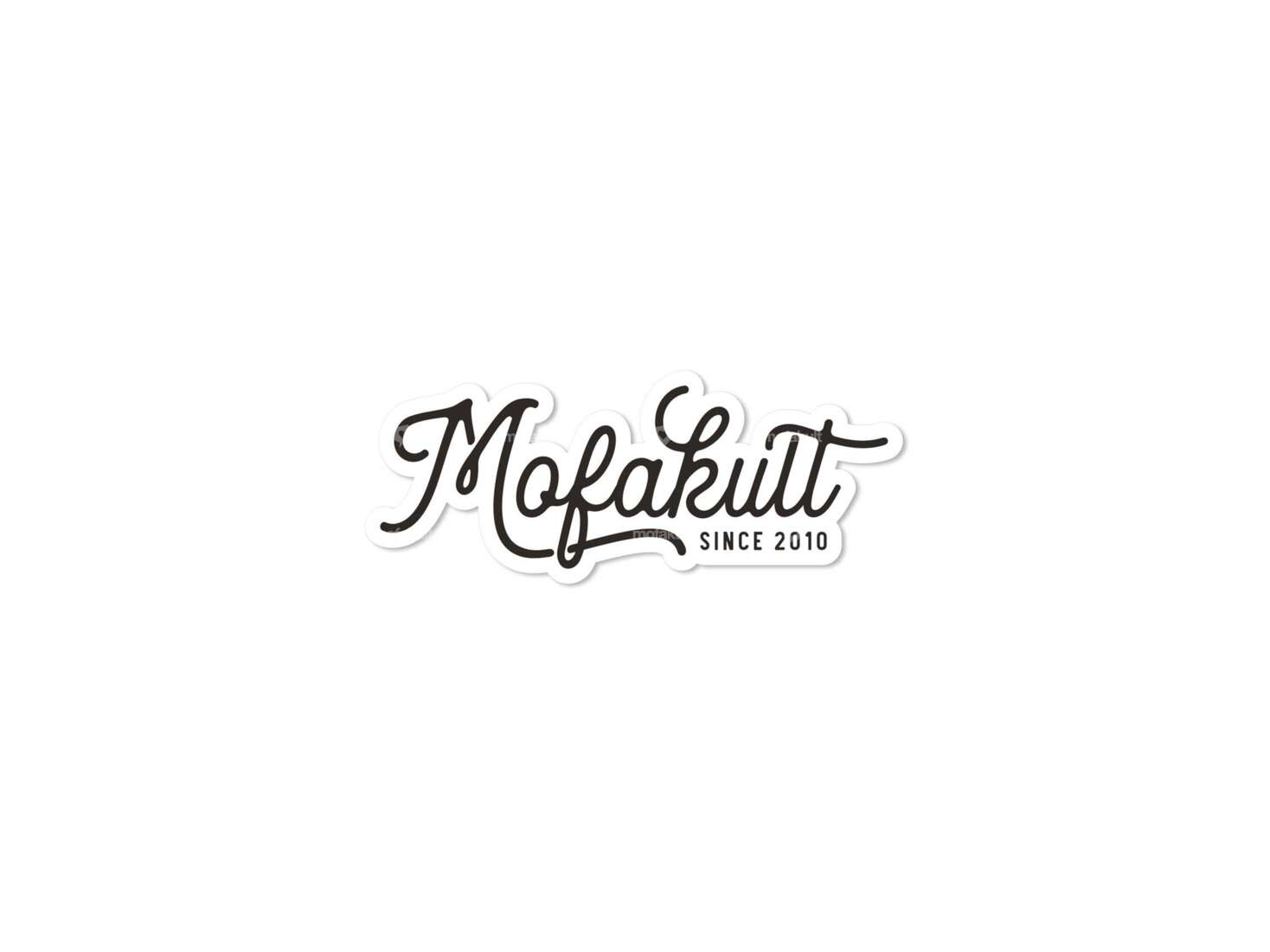 mofakult sticker 80 x 30 mm black Carousel Image 1